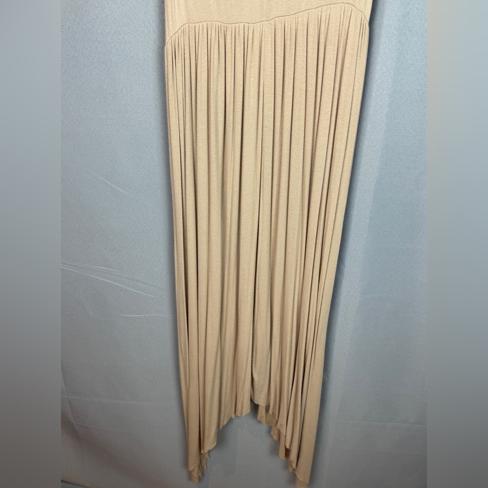 Rachel Pally Modal Jersey Maxi Dress Cream Blush Pink Size Small EUC - Picture 4 of 9